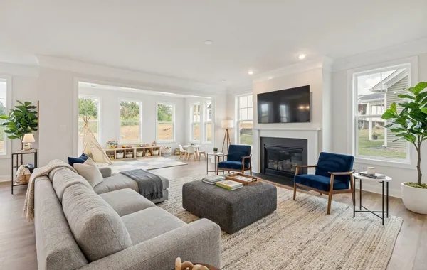Image has been virtually staged to illustrate potential use of space. Furniture, décor, and finishes may not reflect the current condition of the home.