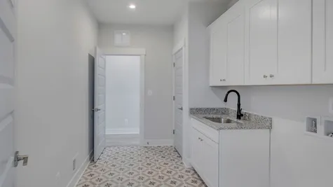 Laundry Room with Optional Sink and Laundry Cabinets