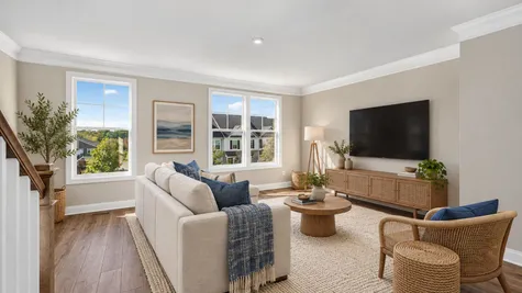 Image has been virtually staged to illustrate potential use of space. Furniture, décor, and finishes may not reflect the current condition of the home.