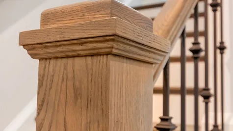 Oak Stairs with Optional Iron Rails