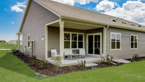 The Lillian, Rear Covered Porch - Halen Homes
