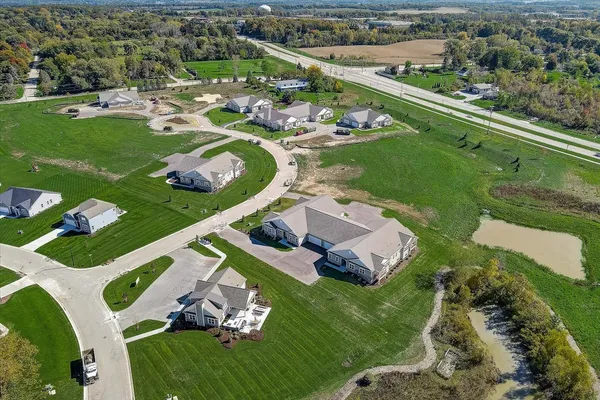 Aerial view of The Reserve at Wrenwood - Halen Homes