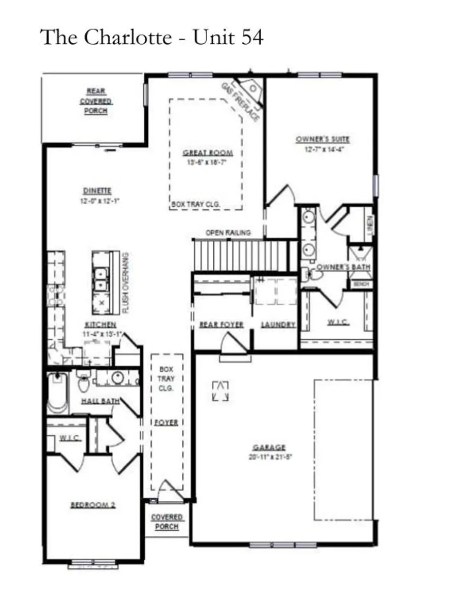The Charlotte Floor Plan Unit 54