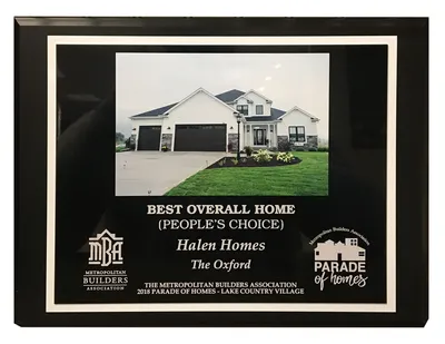 Best Overall Home Award 2018 - Halen Homes
