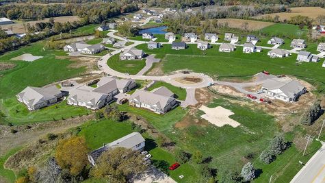 Aerial view of The Reserve at Wrenwood - Halen Homes