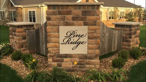 Pine Ridge Estates monument sign - Harbor Homes