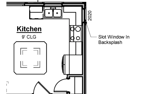 Kitchen - Slot Window Option