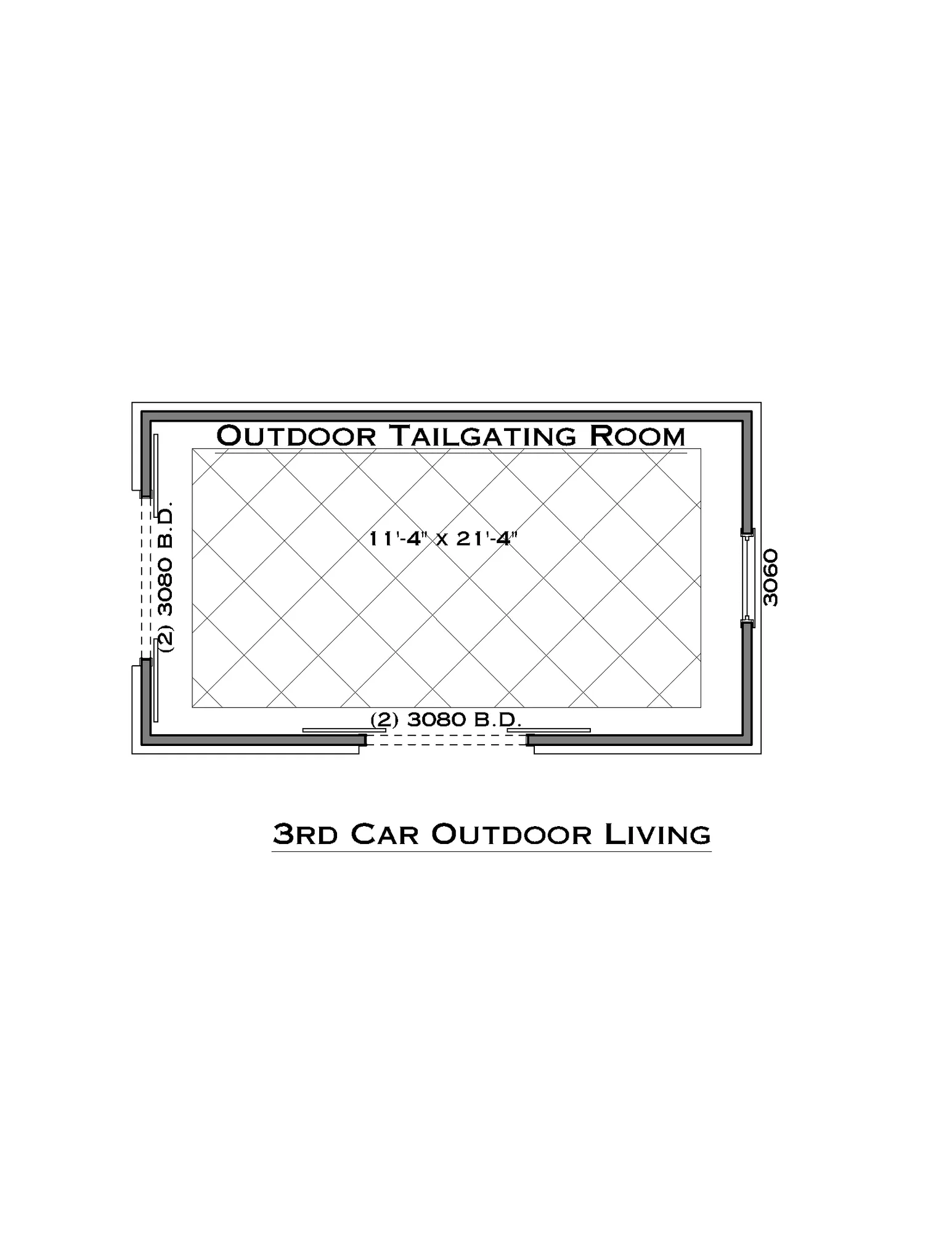 3rd Car Garage Conversion - Outdoor Tailgating Room - undefined