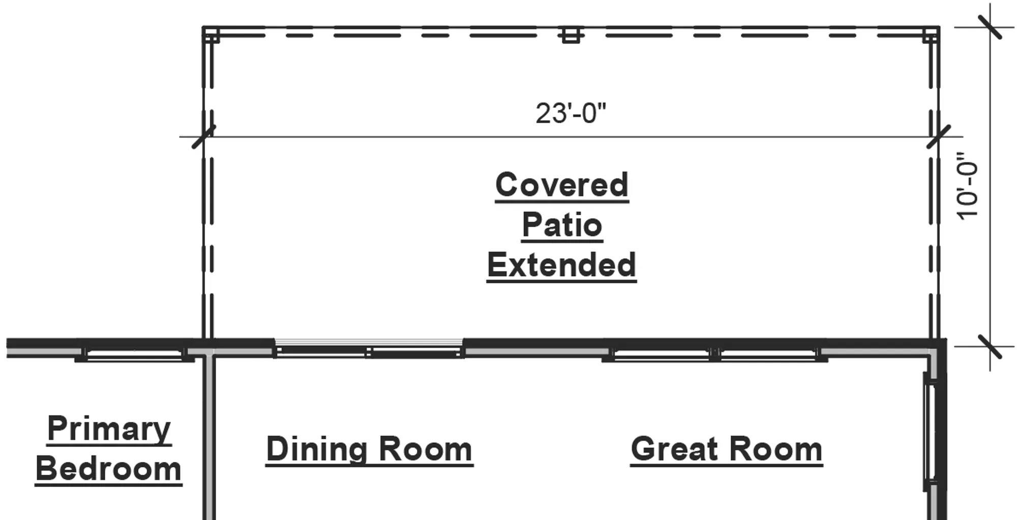 Extended Covered Patio - undefined