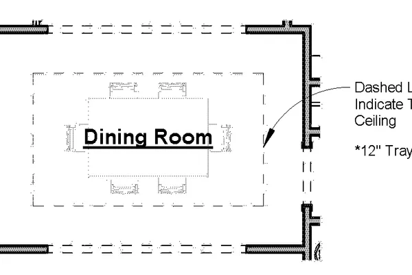 Dining Room Tray Ceiling Option