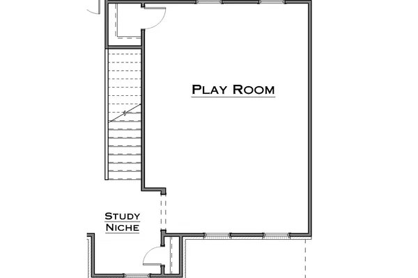 Upstairs Play Room Includes: -Additional ~420sf of Living Area - Great Room reduced to 9ft Ceiling Height