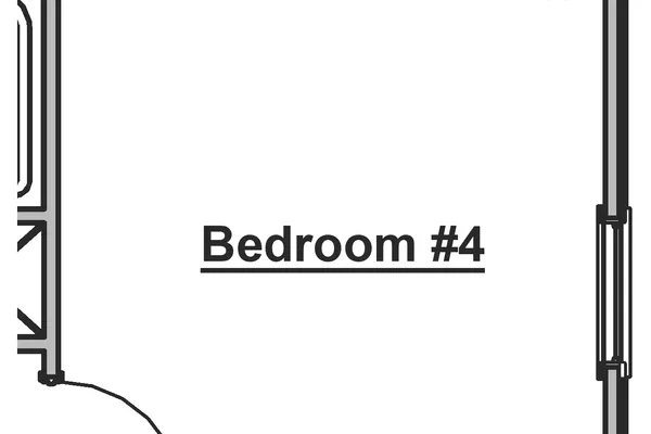 3rd Bathroom Option -Private Bath for Bedroom #4 *Not available with Primary Bath Tub Option.