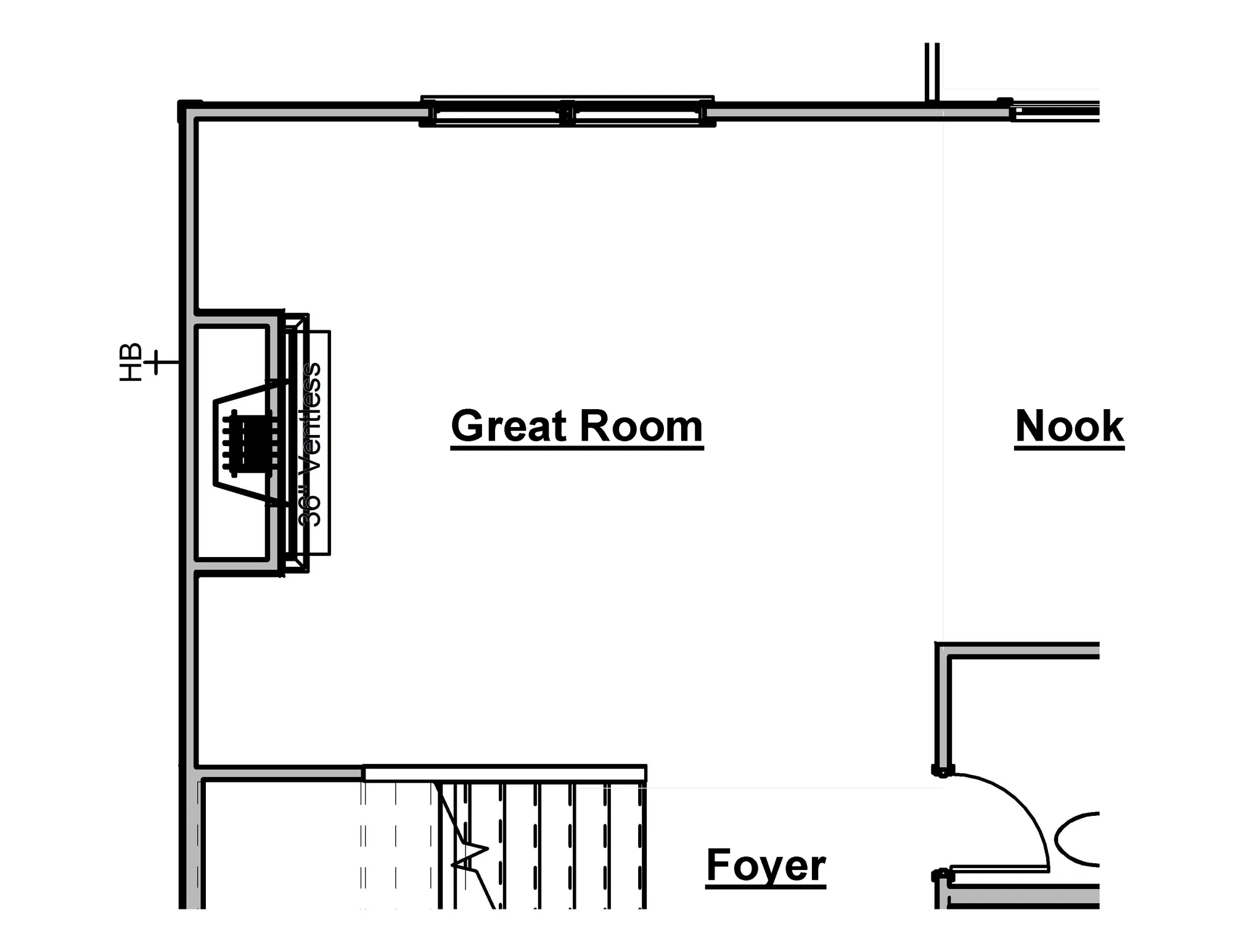 Great Room - Fireplace Bump In Option - undefined