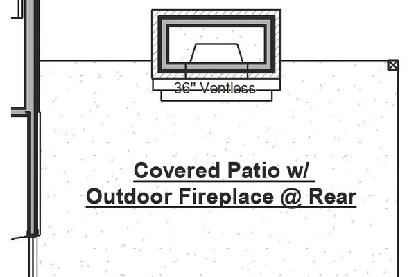 Outdoor Gas Log Fireplace w/ Cedar Mantel