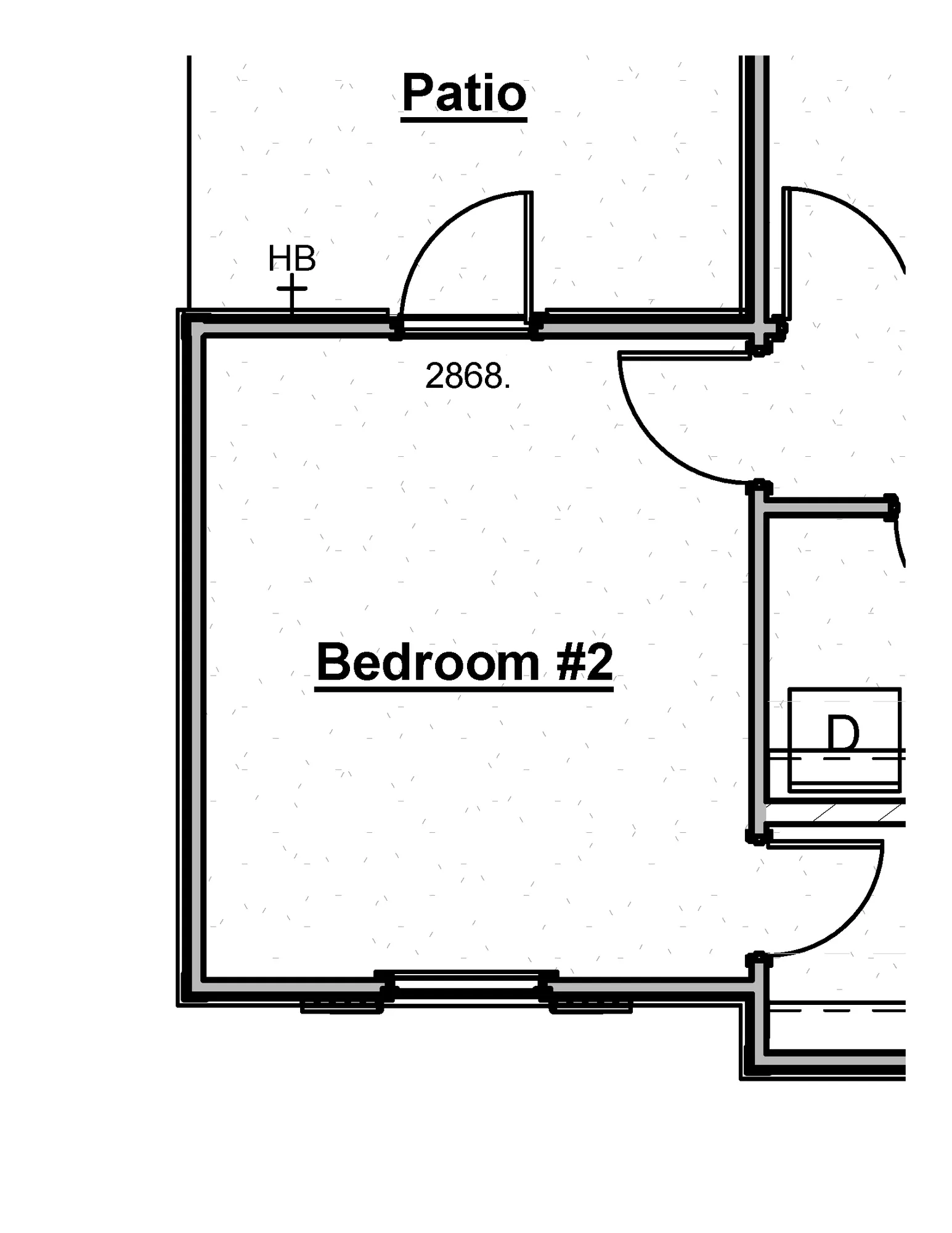 Bedroom 2 Patio Door - undefined