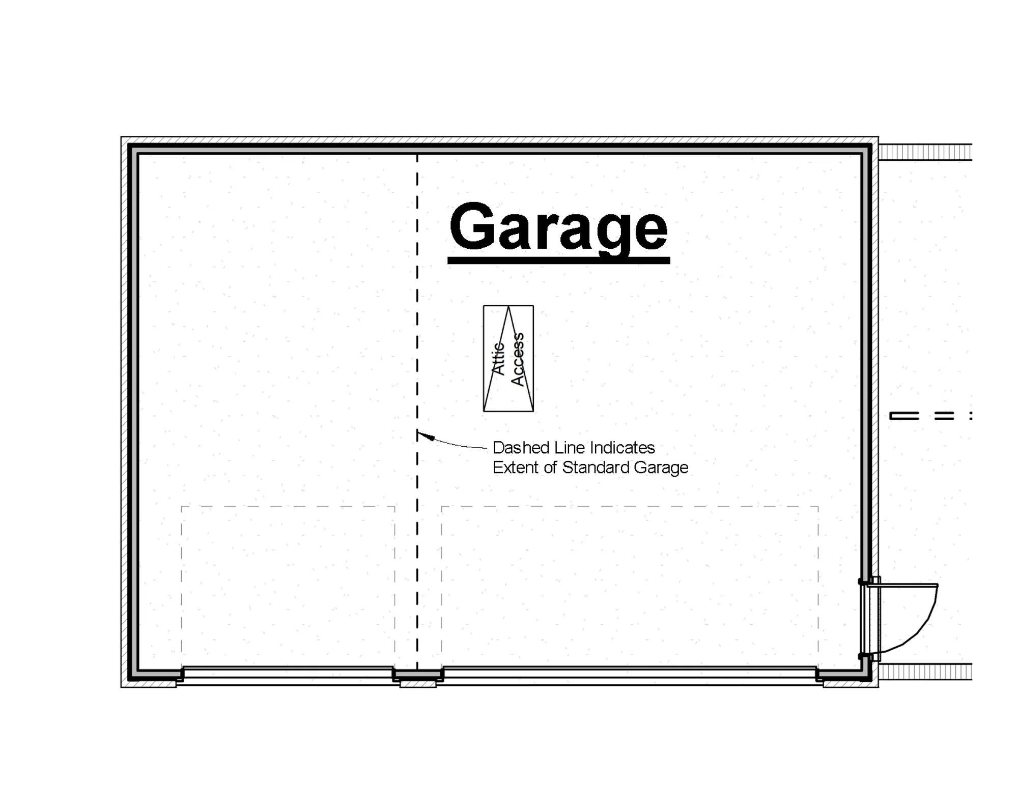 3rd Car Garage Option - undefined