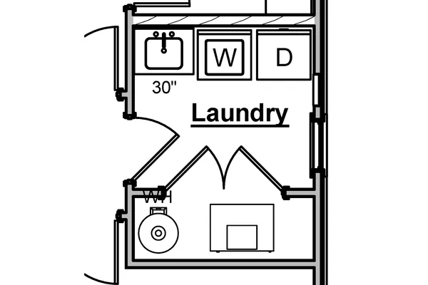 Laundry Sink w/ Base Cabinet Option