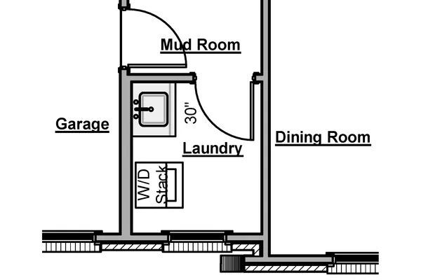 Laundry Room Sink with Base Cabinet Option