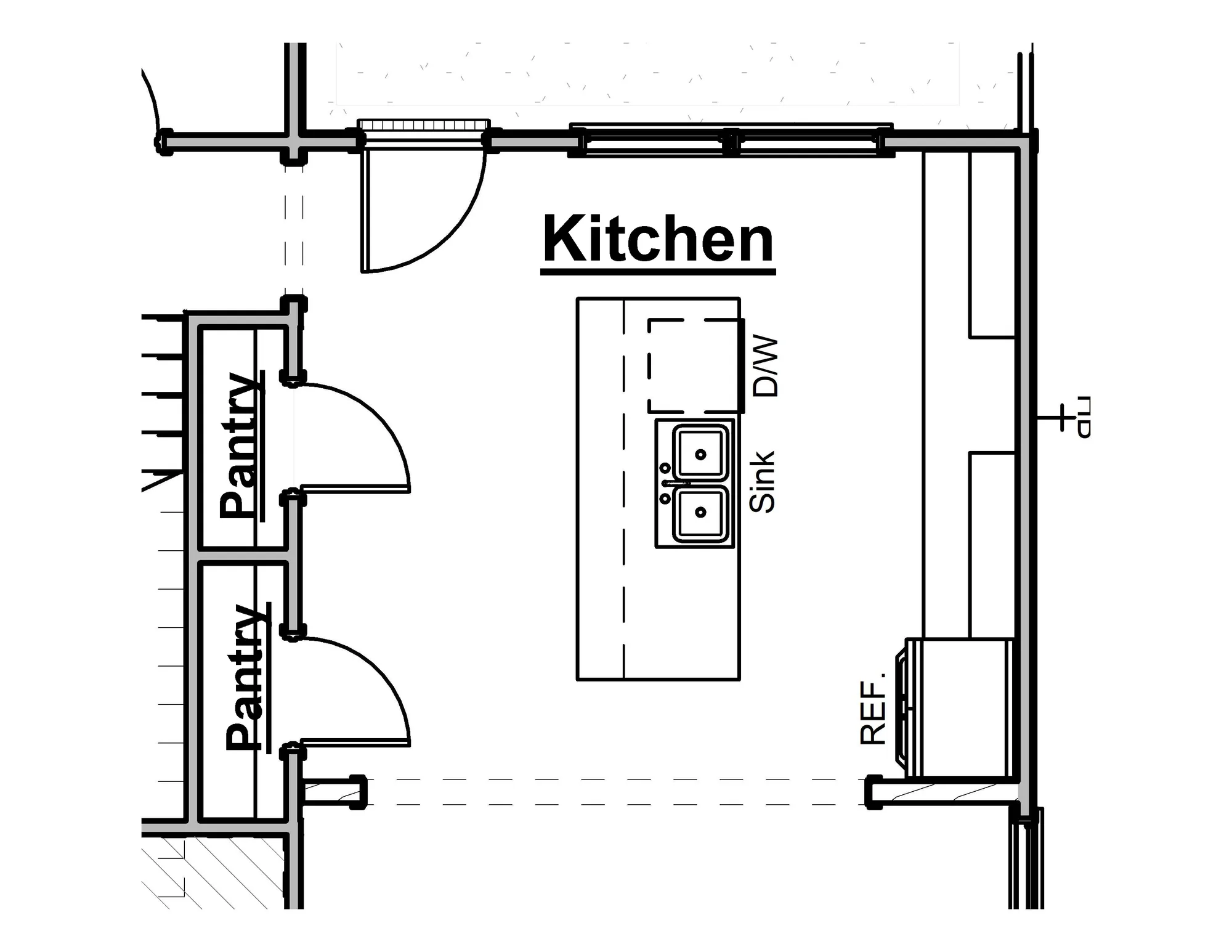 Kitchen - Larger Pantry Option - undefined