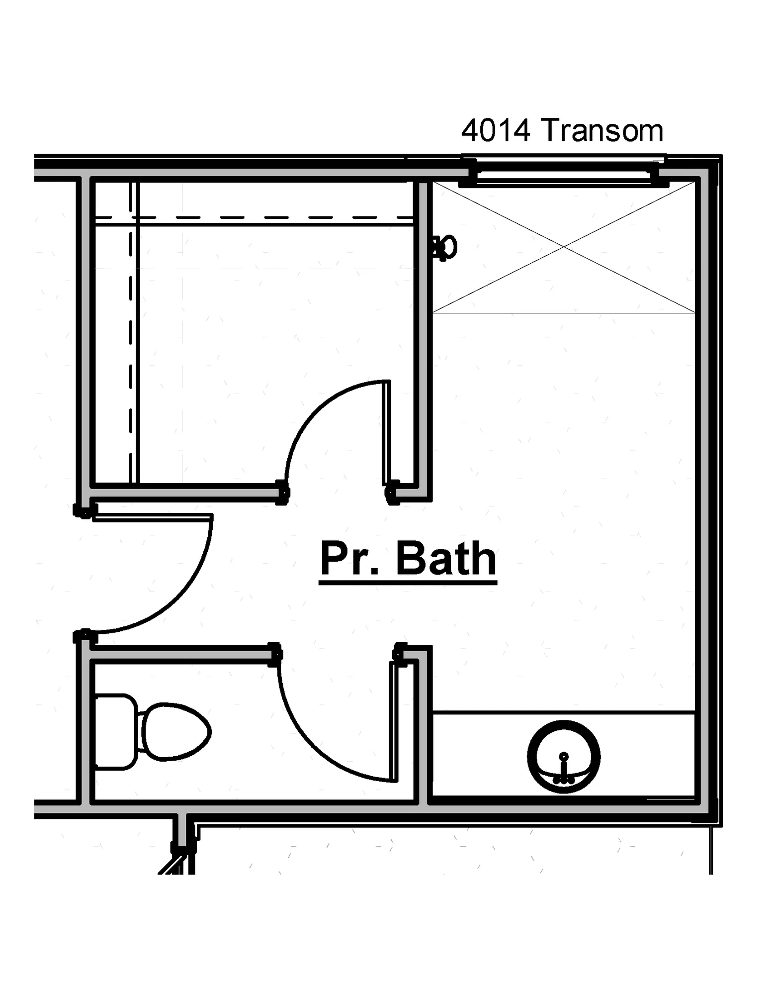 Primary Shower Transom Window - undefined