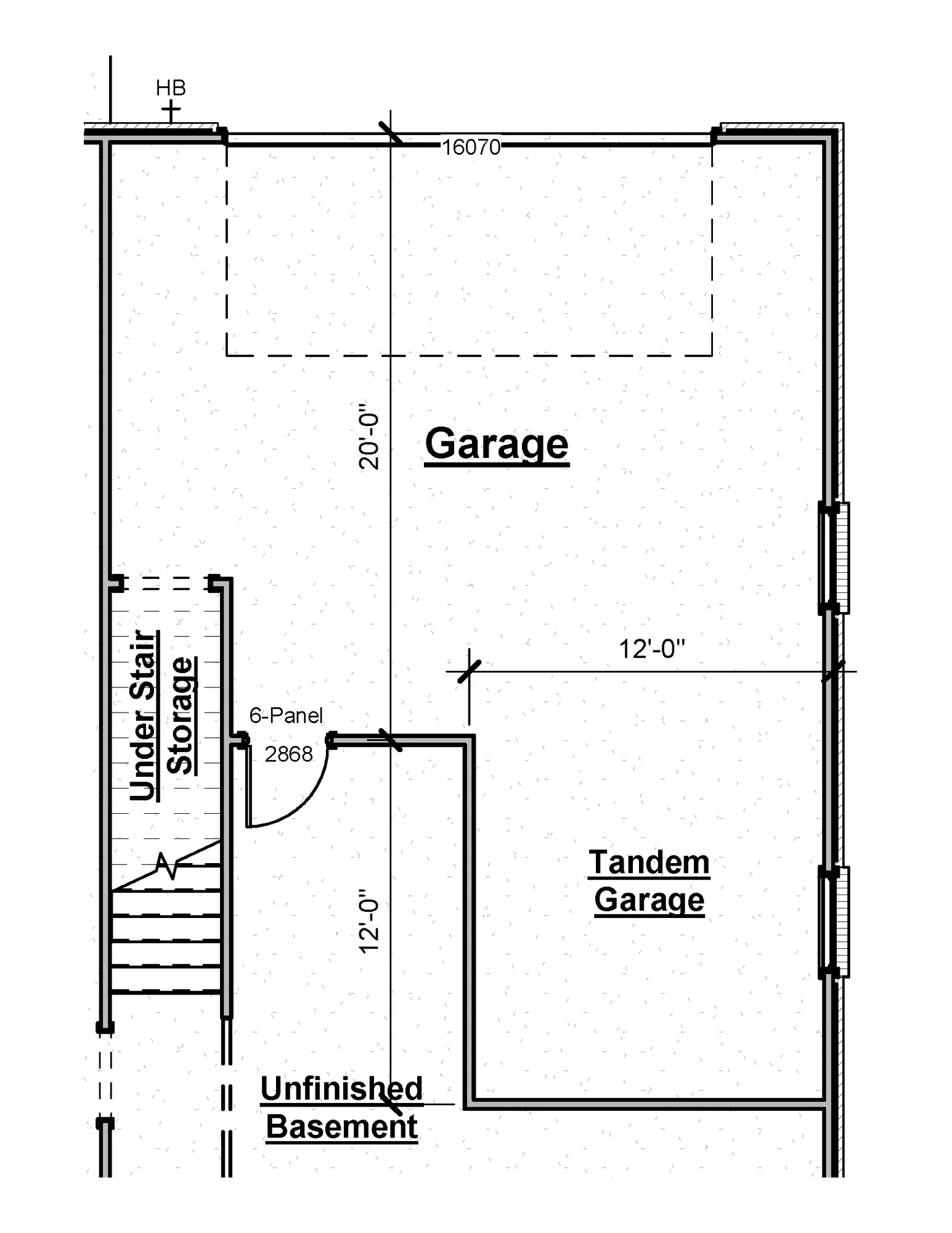 Tandem Garage Option - undefined