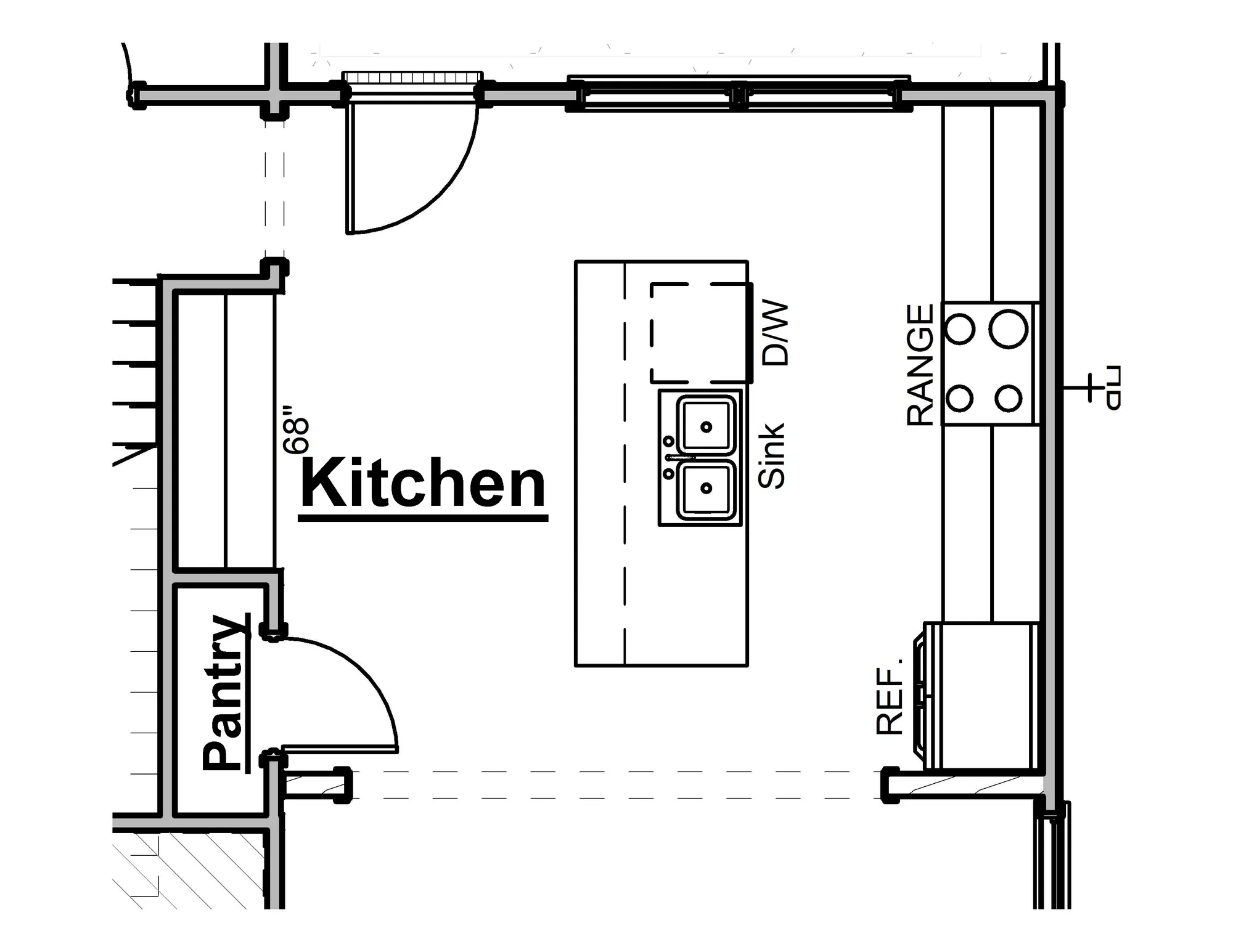 Pantry with Additional Base & Upper Cabinets - undefined