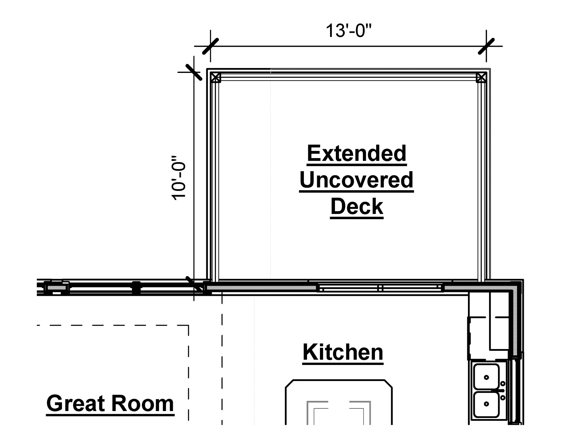 Extended Uncovered Deck Option - undefined