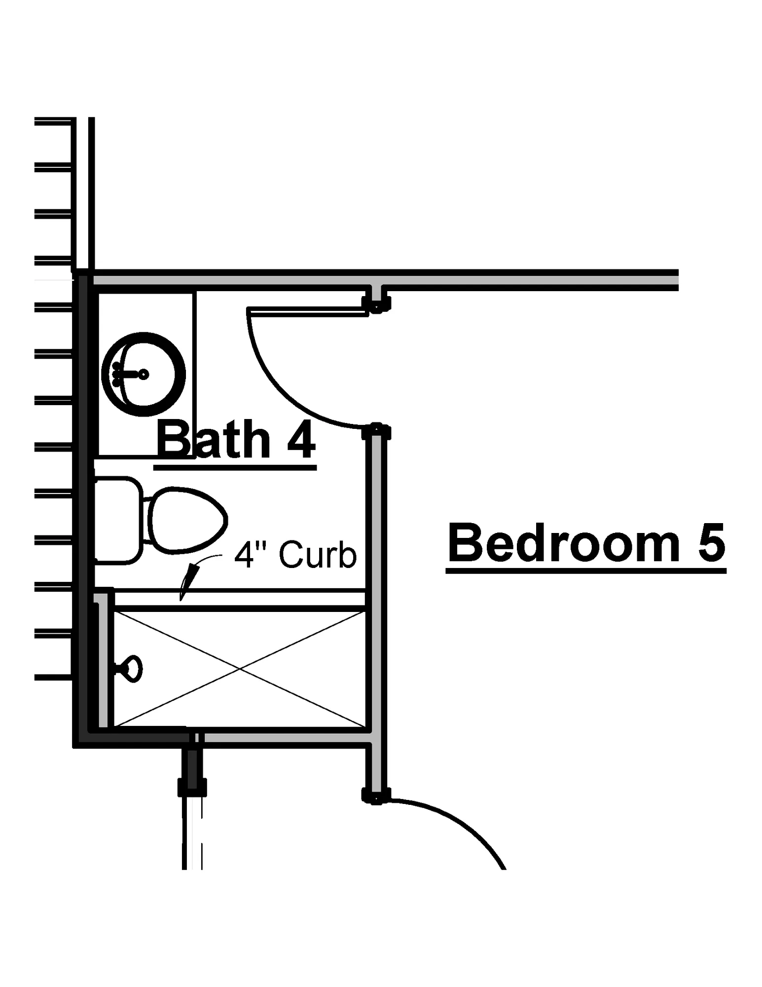 Bath 4 Tile Shower - undefined