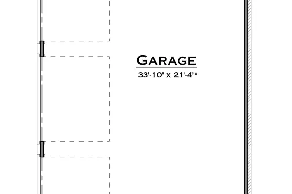 3rd Car Garage (adds approximately 240sf)