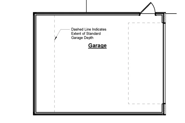Four Foot Garage Extension Adds 80 sf to Garage