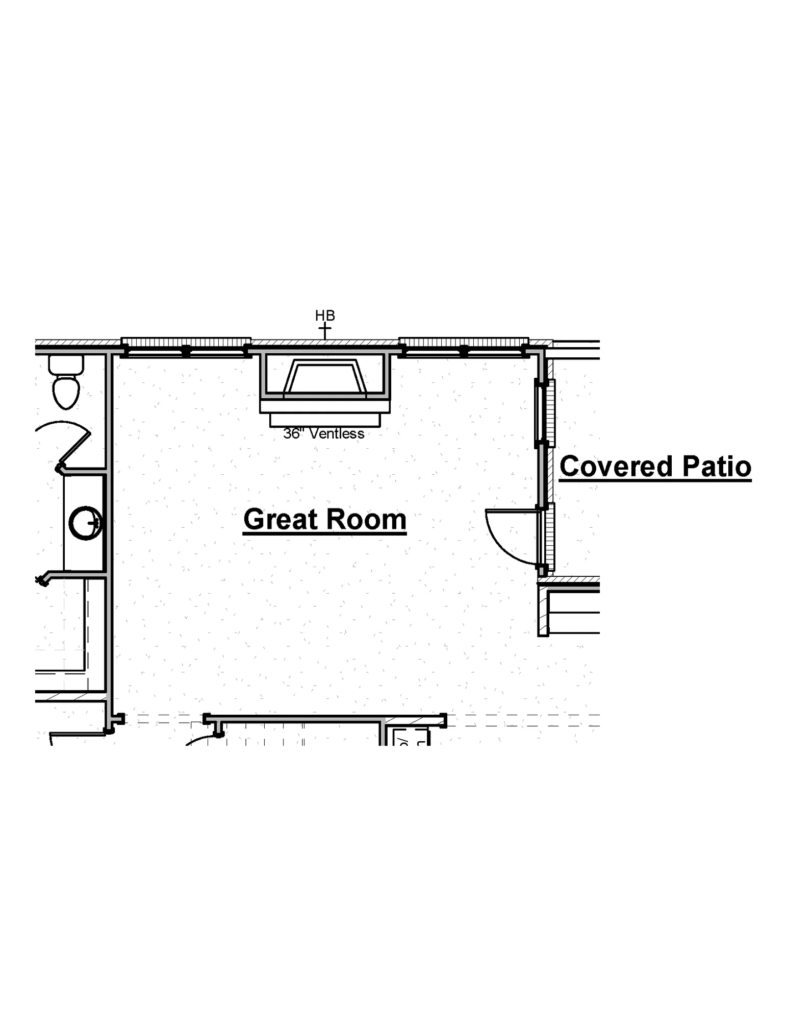 Great Room Fireplace Bump-In - undefined