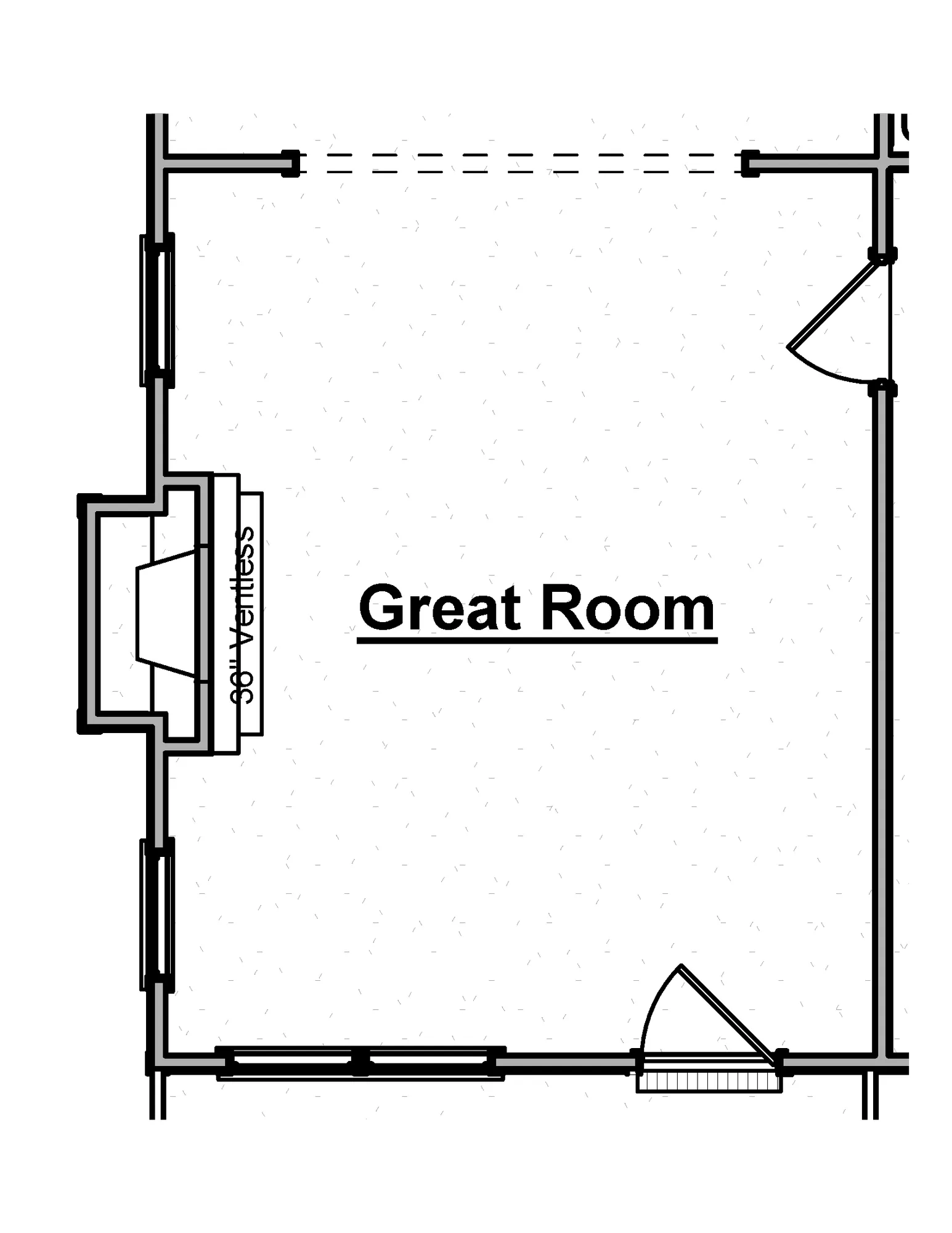 Great Room - Fireplace Bump-Out - undefined