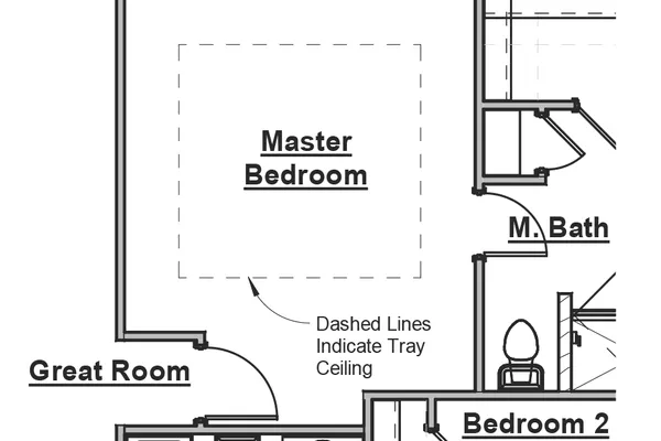 Master Bedroom Tray Ceiling Option