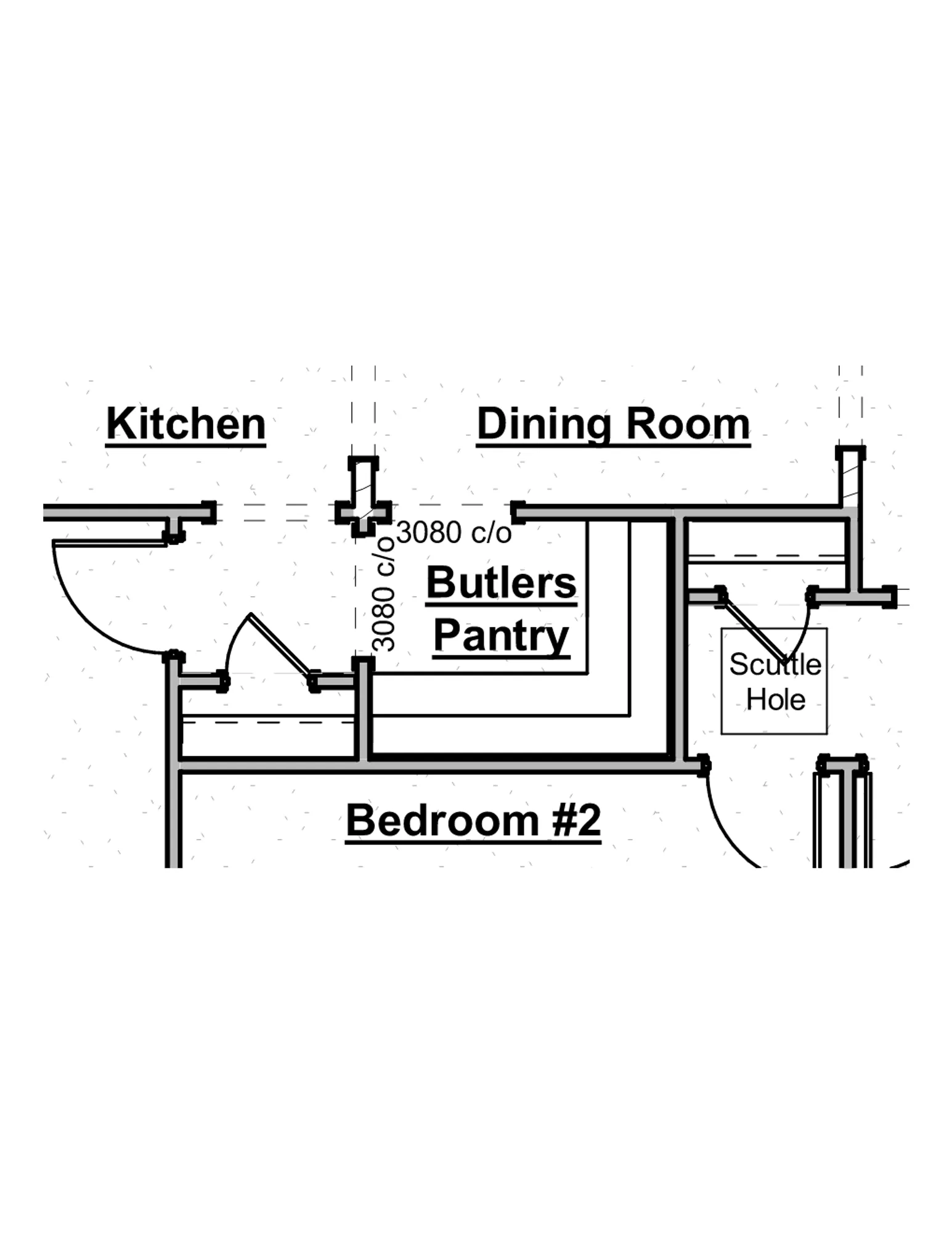 Butler's Pantry Pass-Thru Layout - undefined