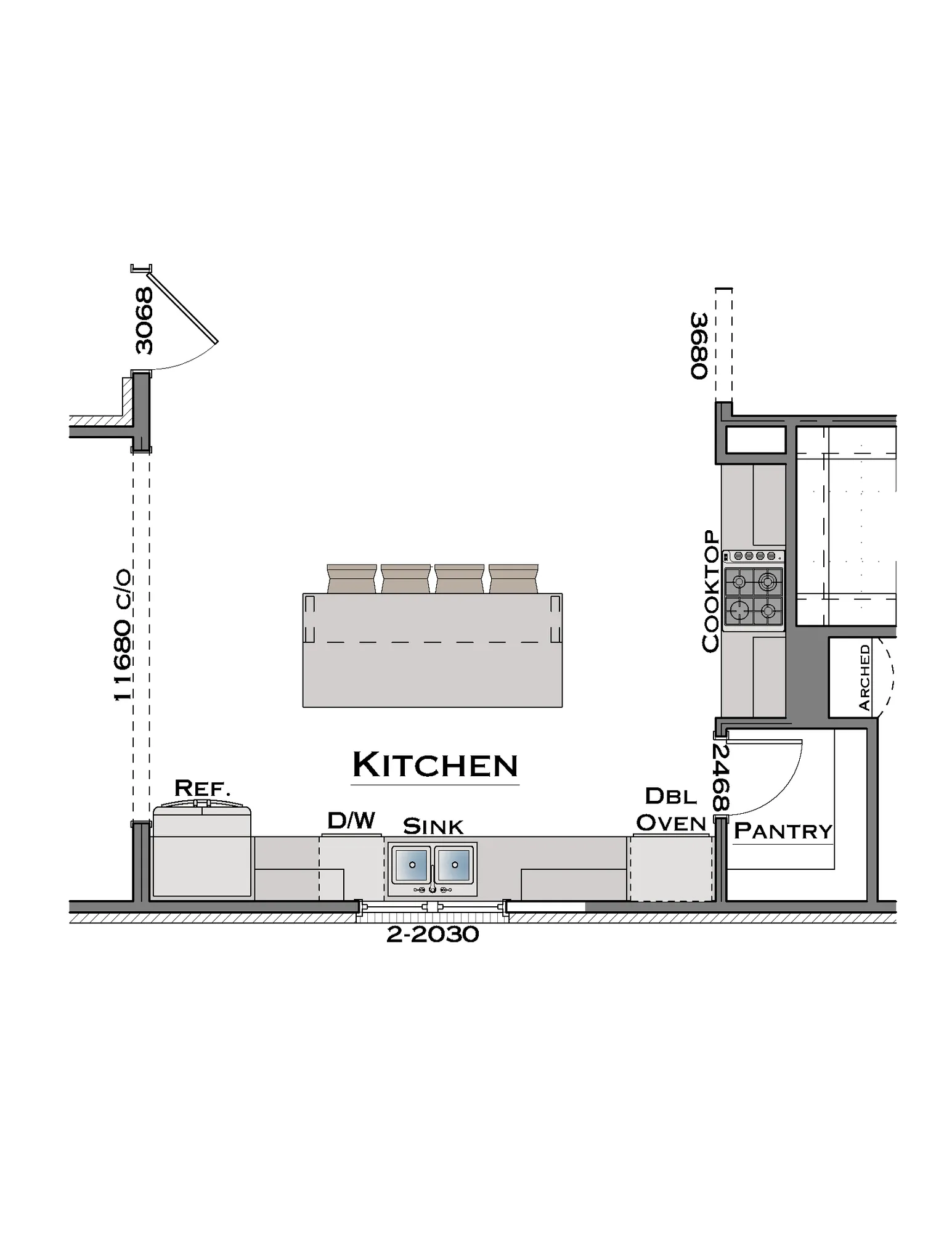 Chef Kitchen with Double Oven - undefined