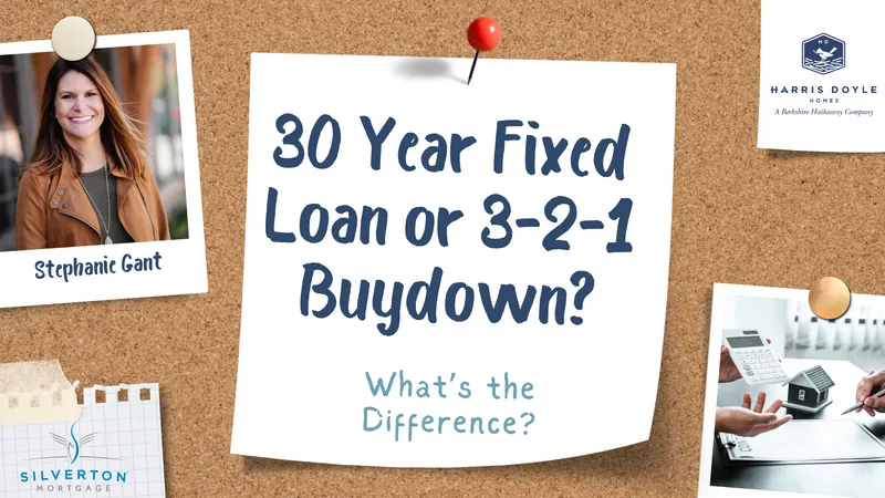 Pros and Cons of a 30-Year Fixed Loan vs. a 3-2-1 Buydown for Your New Construction Harris Doyle Home