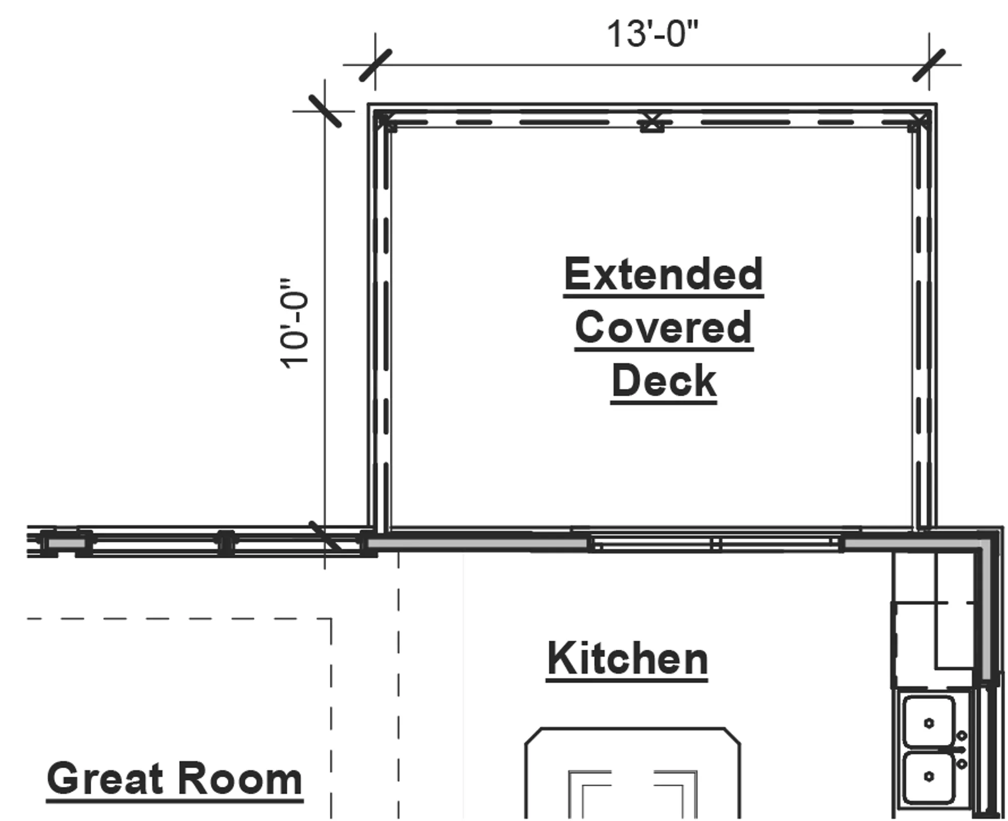 Extended Covered Deck Option - undefined