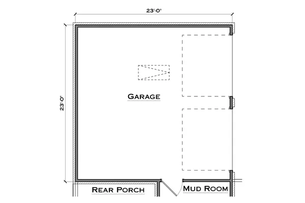 Two 9ft Garage Door Option* Adds ~46sf