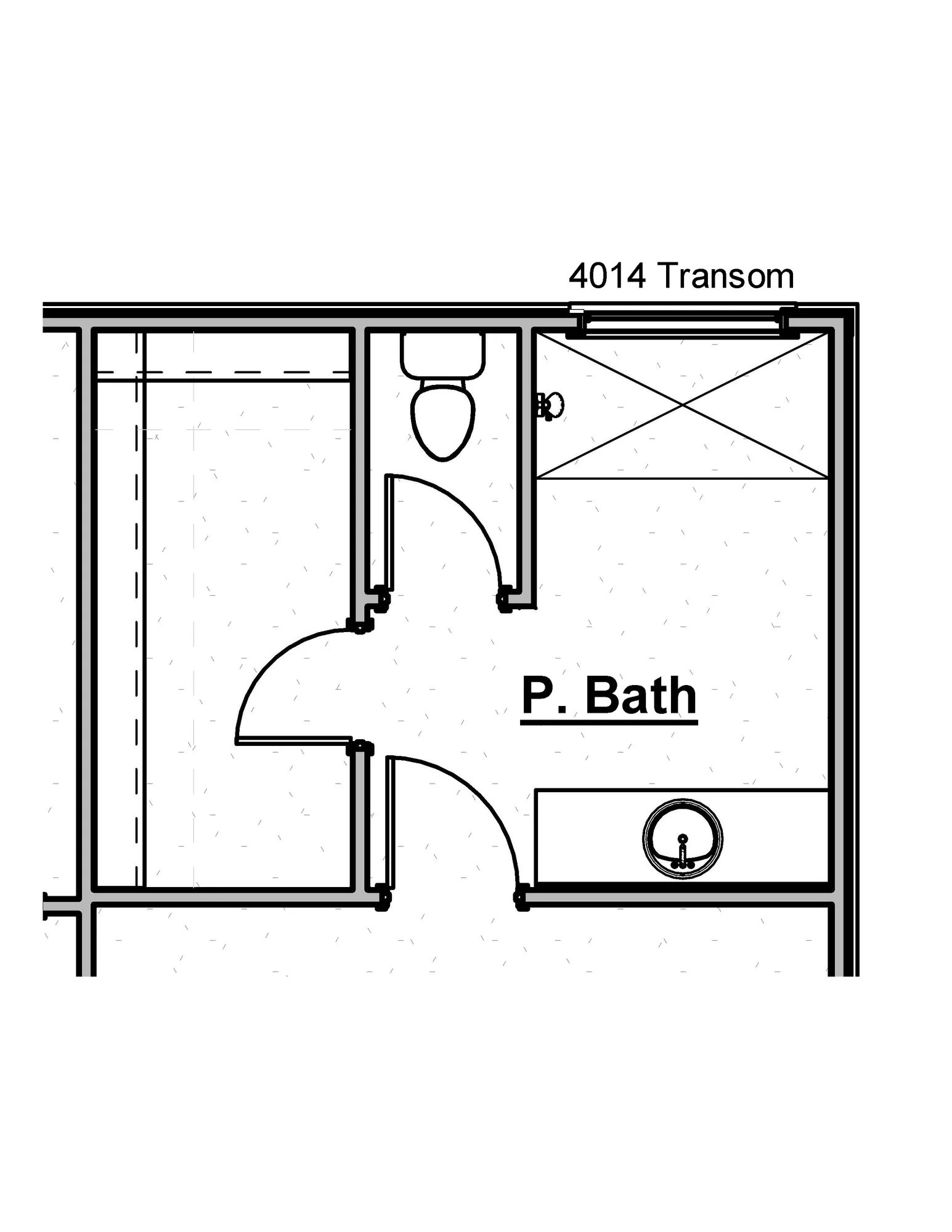 Primary Shower Transom Window - undefined