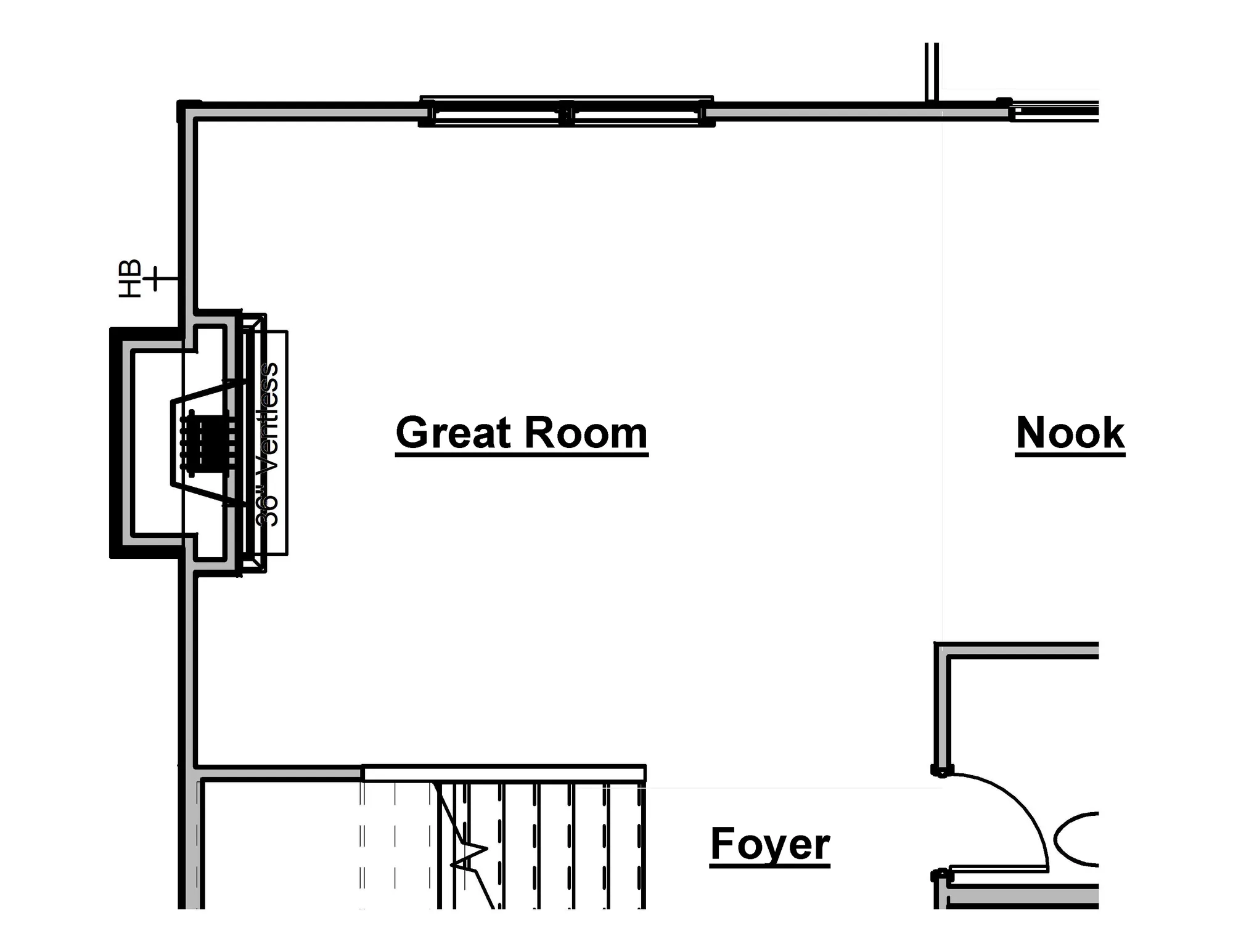 Great Room - Fireplace Bump Out Option - undefined