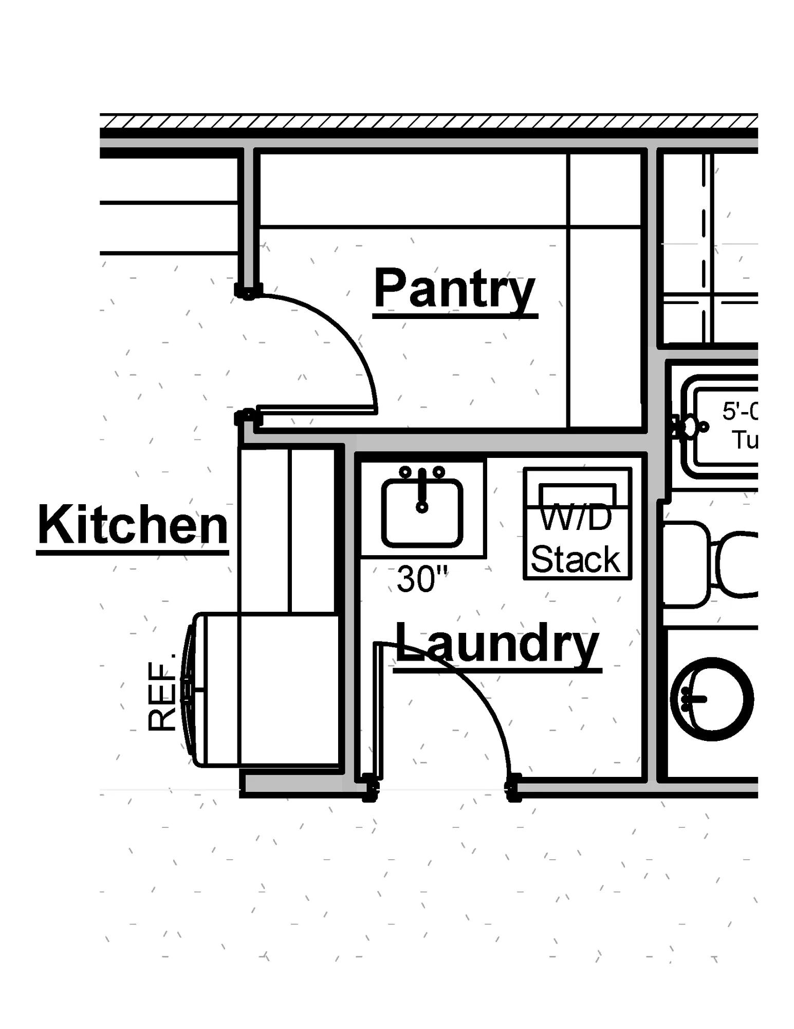 Laundry Sink with Washer Dryer Stack - undefined