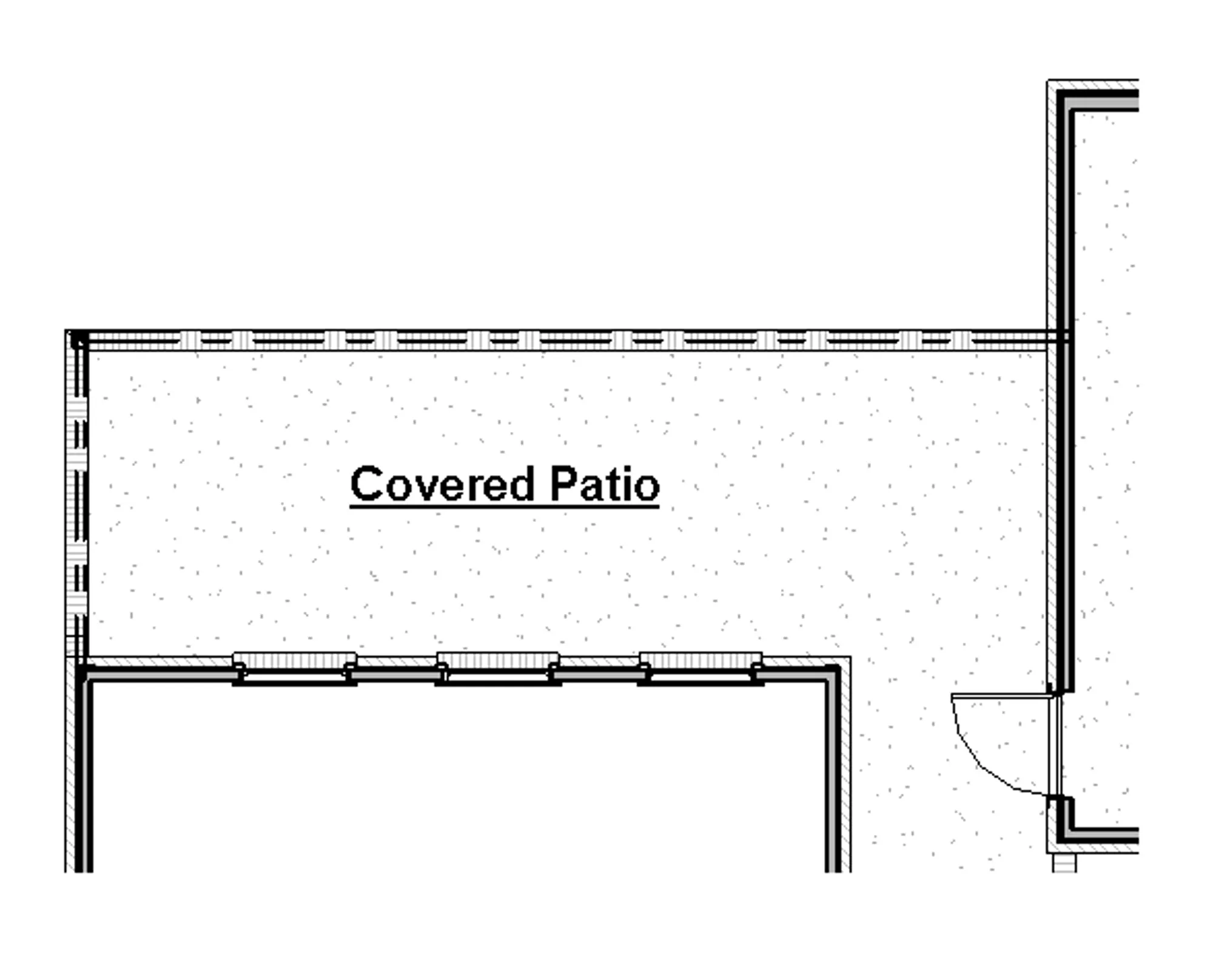 Covered Patio Extension Includes: -Approx. l 70sf Additional Covered Patio -Broom Swept Concrete Patio Floor