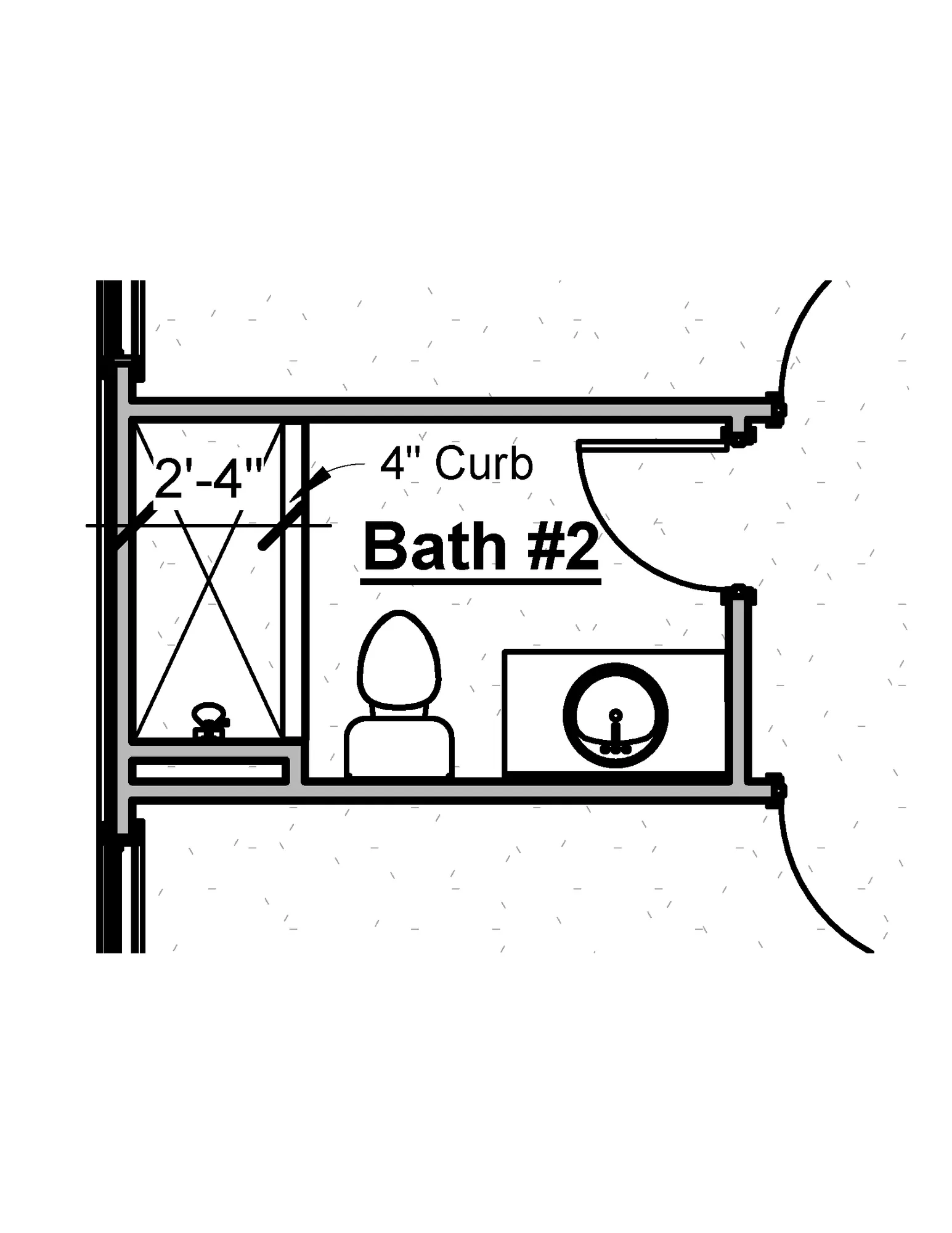 Bath 2 Tile Shower - undefined