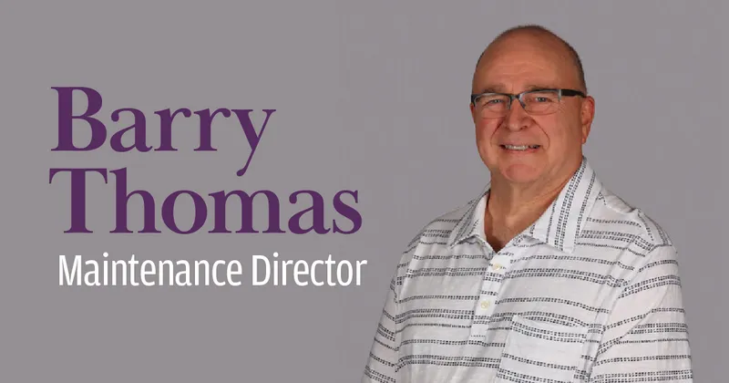 Headshot of maintenance director Barry Thomas.