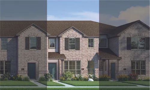 Crockett with Elevation 6A Brick Exterior 2023 Townhomes