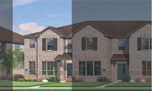 Crockett with Elevation 6A Brick Exterior 2023 Townhomes