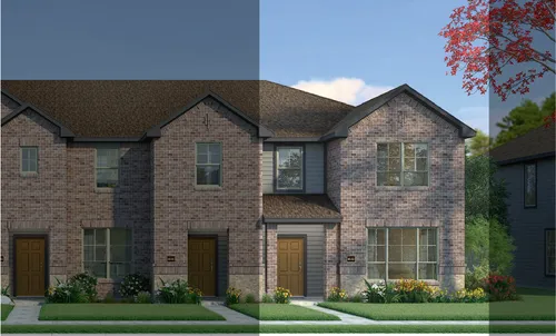 Houston with Elevation 4A Stone Exterior 2023 Townhomes