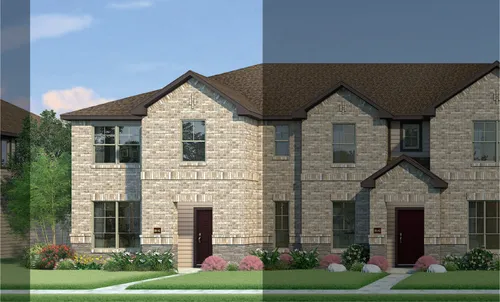 Houston with Elevation 5B Stone Exterior 2023 Townhomes
