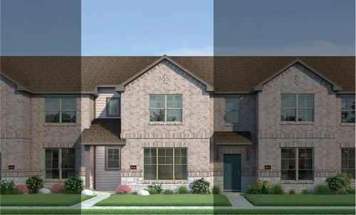 Bowie with Elevation 6B Stone Exterior 2023 Townhomes