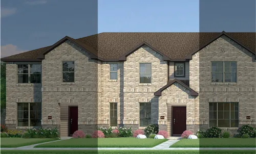 Crockett with Elevation 5B Stone Exterior 2023 Townhomes